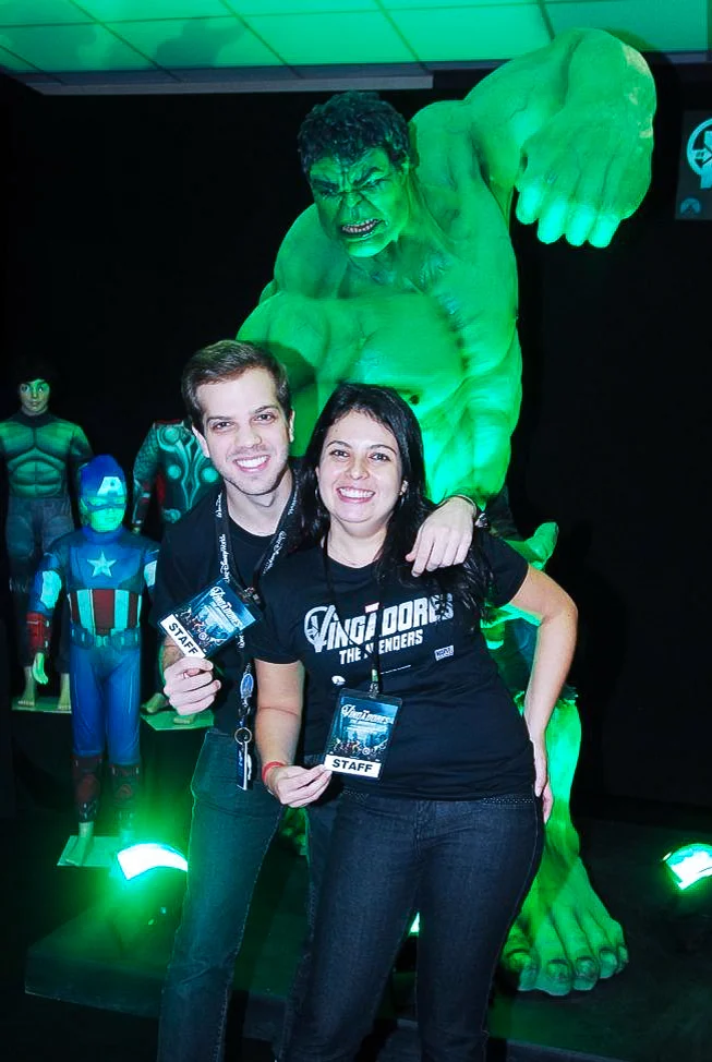 Evento com personagem Hulk