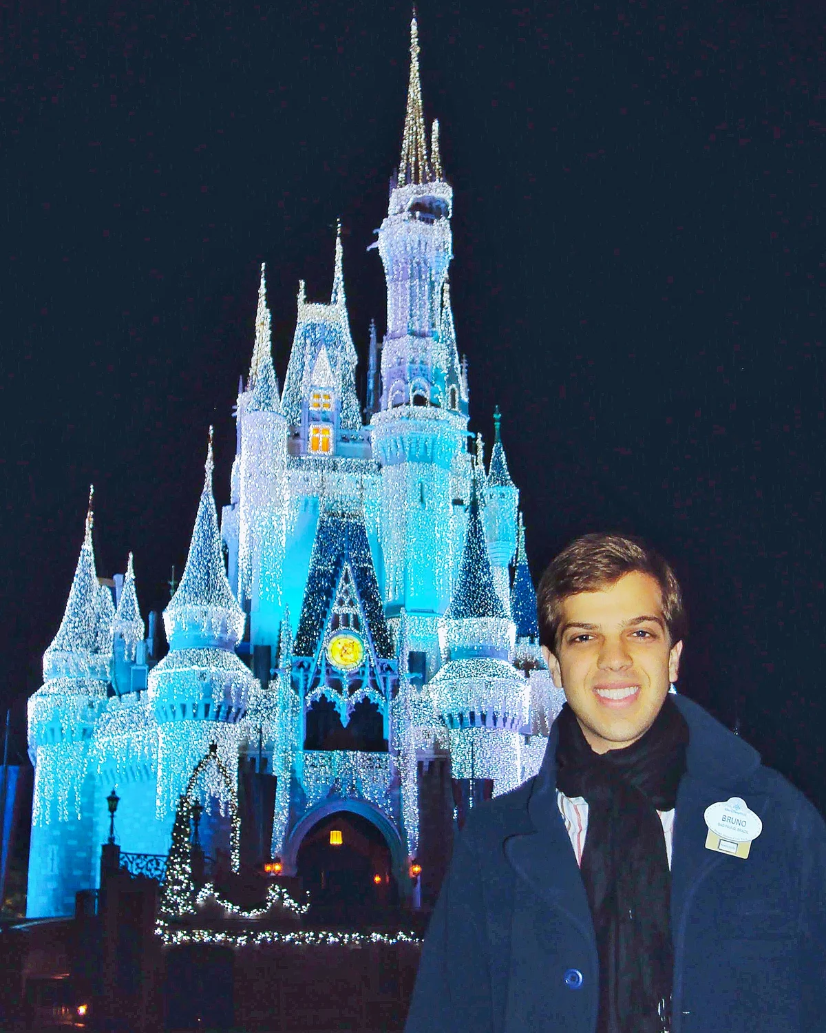 Castelo iluminado no Walt Disney World