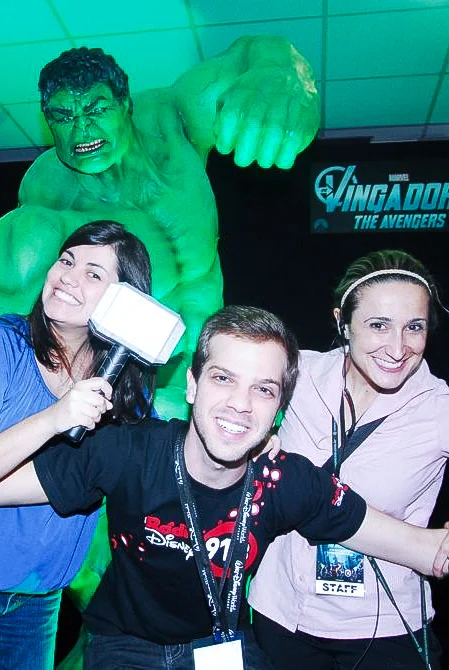 Evento com personagem Hulk